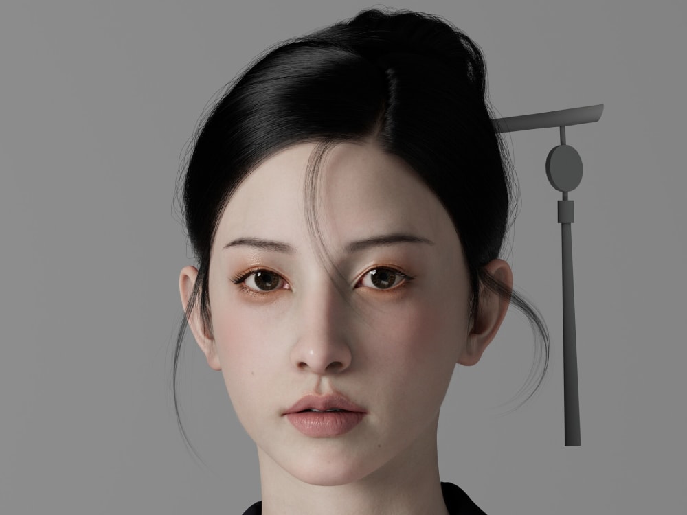 3d realistic humanoid character 3d character design maya character ...