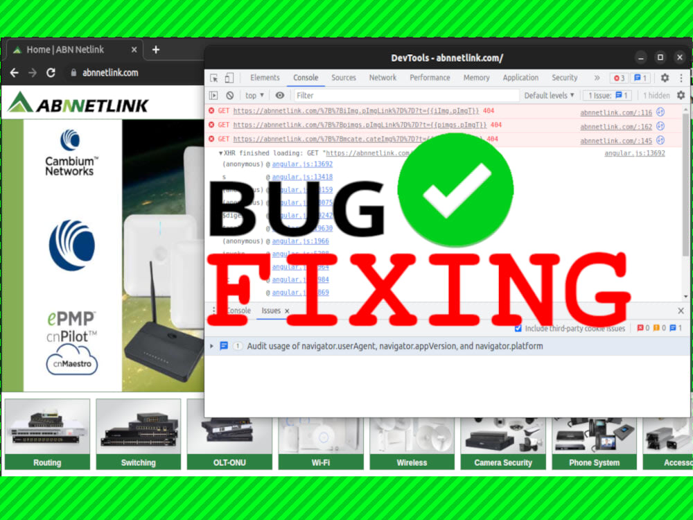 Your webpage bugfixing done to make it errorfree Upwork