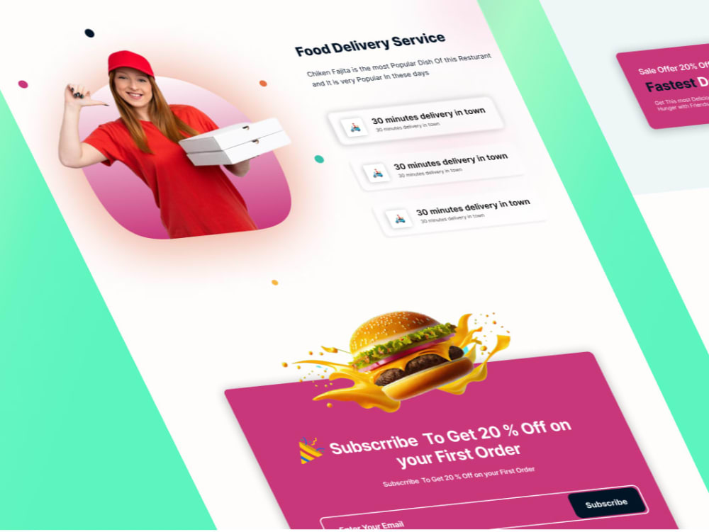 A responsive and creative Landing Page Design. | Upwork