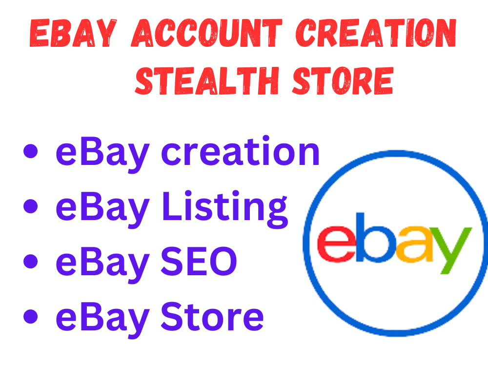 A stealth eBay account and product listings Upwork