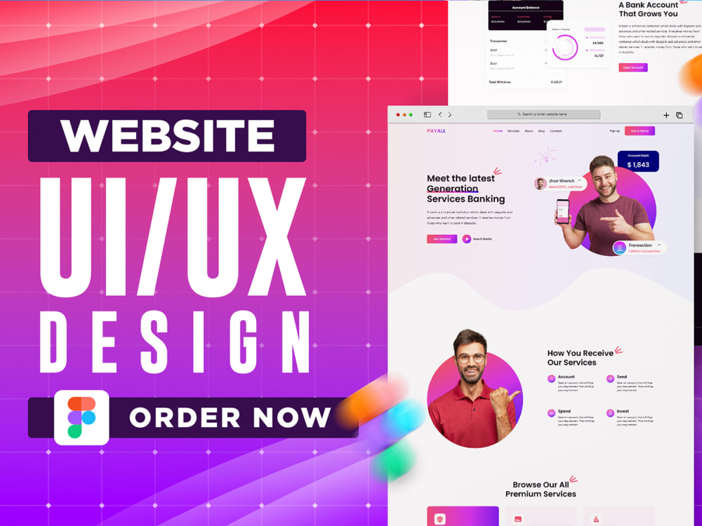 Ui Ux Design For Website Ui, Web Ui, Landing Page, Mobile App Ui In Figma |  Upwork