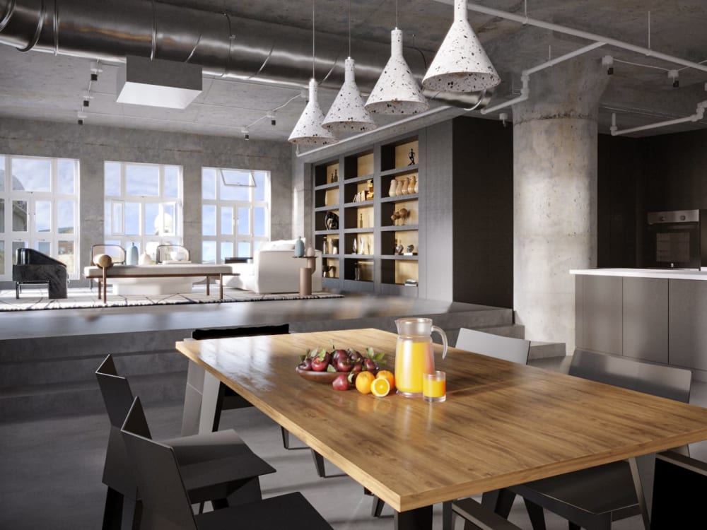 A stunning, realistic interior rendering created using 3D Max and ...