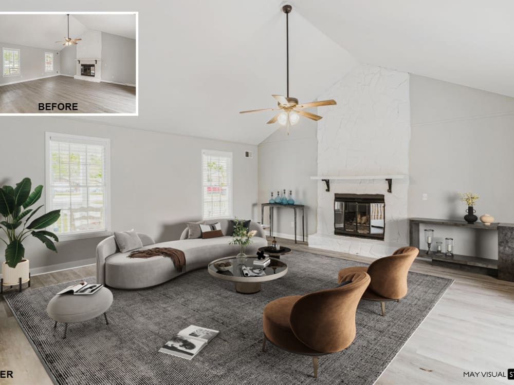 Virtual staging for real estate, exterior, interior Upwork