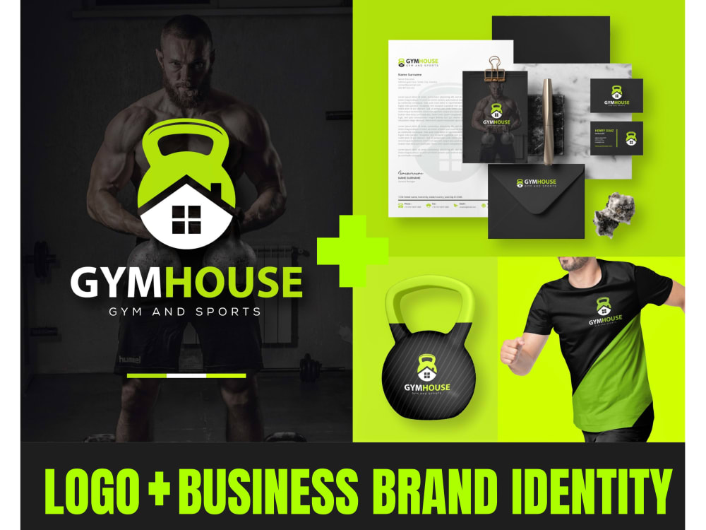 Business logo design, branding kit and brand identity guidelines