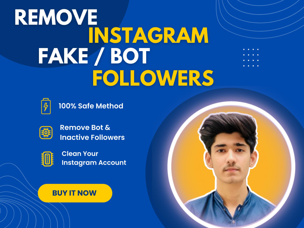 Remove Instagram fake followers, bot/ ghost followers and clean Instagram Upwork