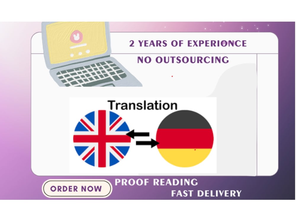 Translation english to german or german to english Upwork
