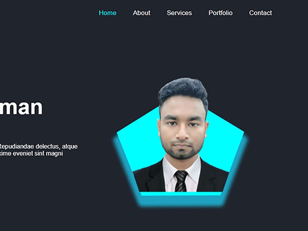 Complete Responsive Personal Portfolio Website using HTML CSS ...