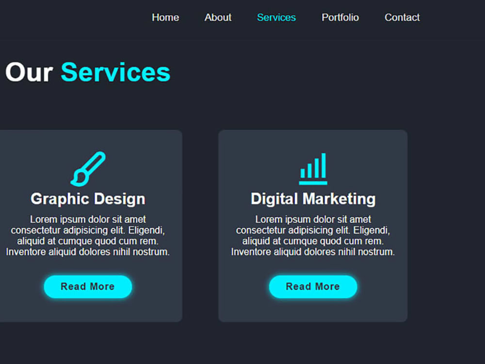 Complete Responsive Personal Portfolio Website using HTML CSS ...