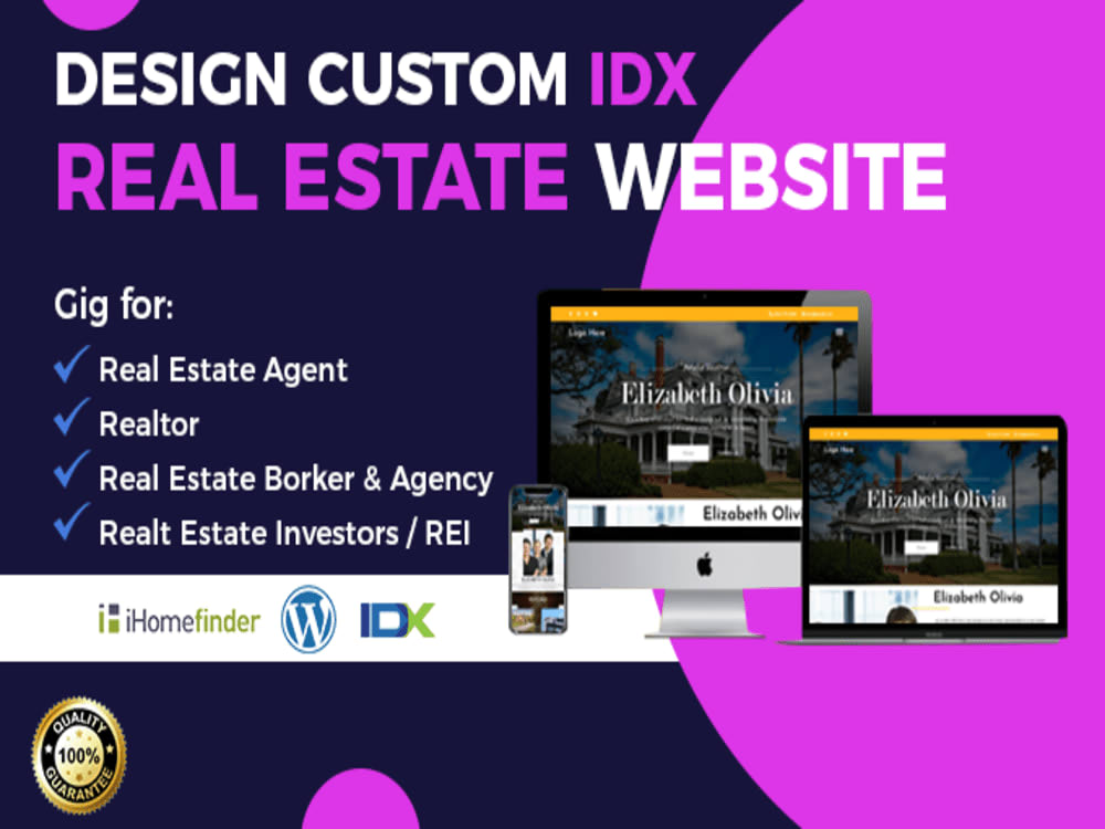 A fantastic idx mls real estate website Upwork