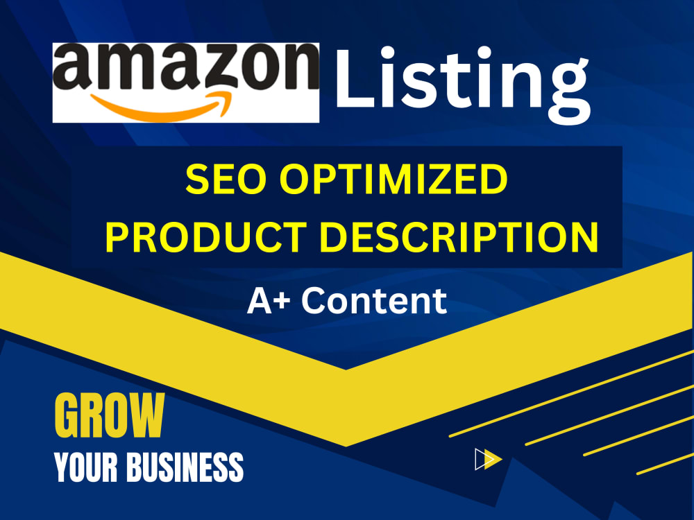 Amazon listing SEO product description a plus content | Upwork