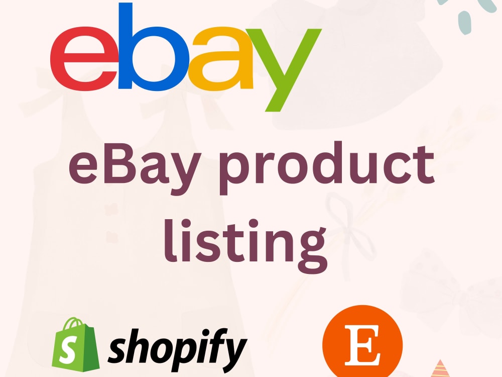 EBay Product Listing Service Upwork