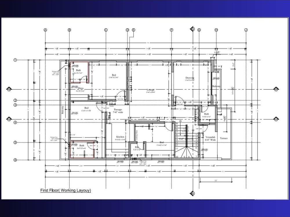 A fantastic architectural construction drawing set in auto cad Upwork