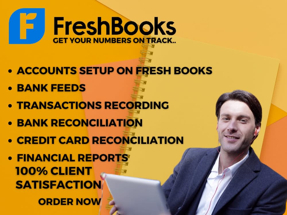 A full charge bookkeeping services for Freshbooks. Upwork