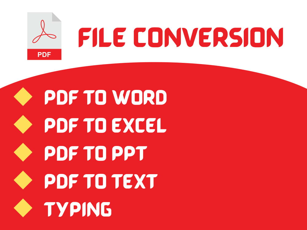 PDF To Word Excel Conversion Upwork