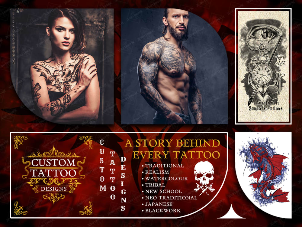 Custom Personalised Tattoo Design Service