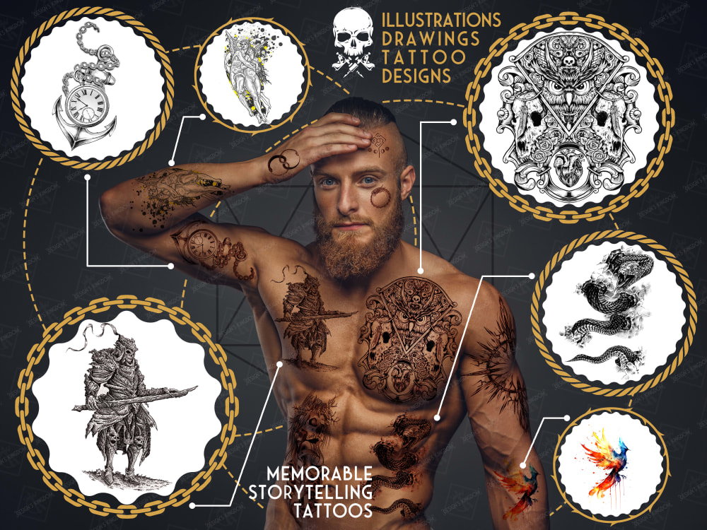 Tattoo Sketchbook: For professional tattooists and students to draw, sketch