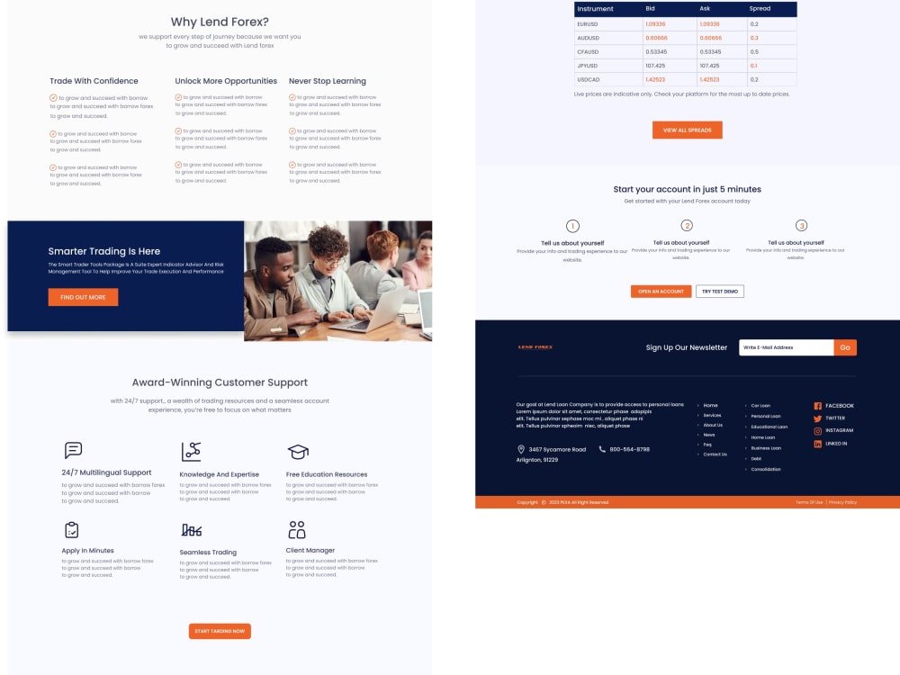 A professional landing page design that converts | Upwork