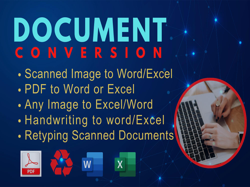 PDF or Data Conversion Service, Image to word, Handwriting to word | Upwork