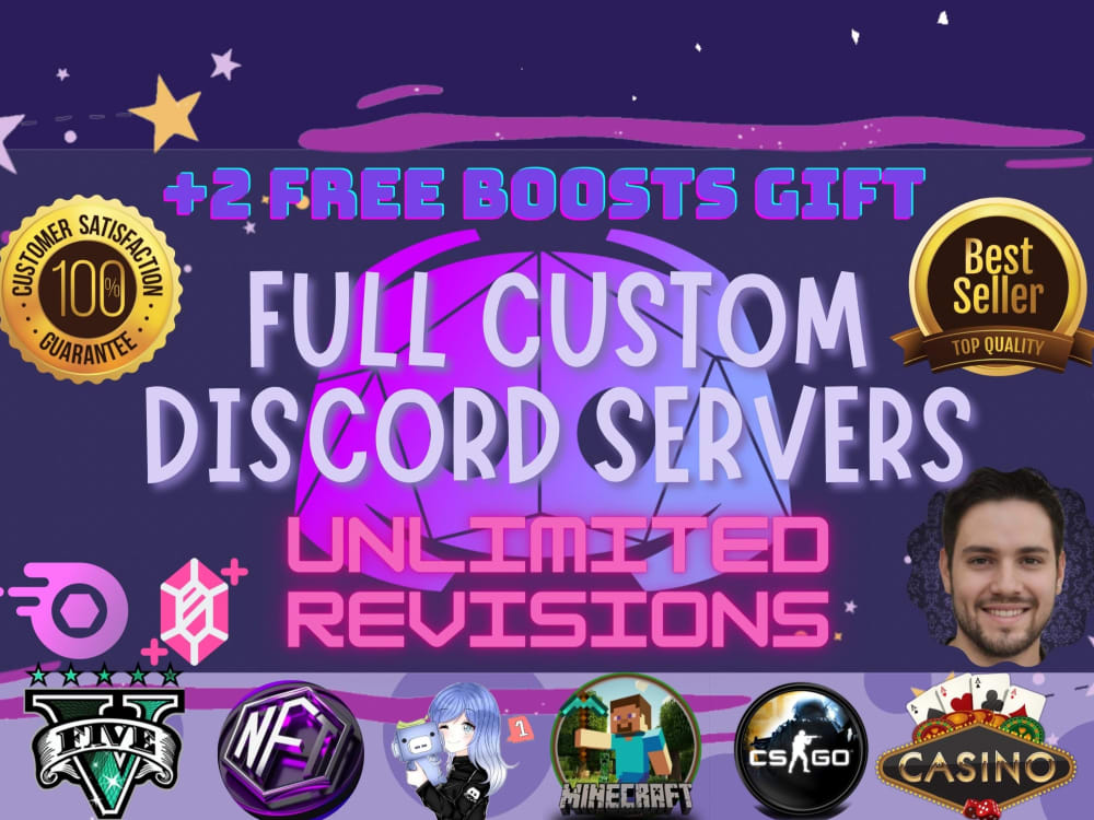 Do an amazing aesthetic and anime and gaming discord server by Nexxrc |  Fiverr