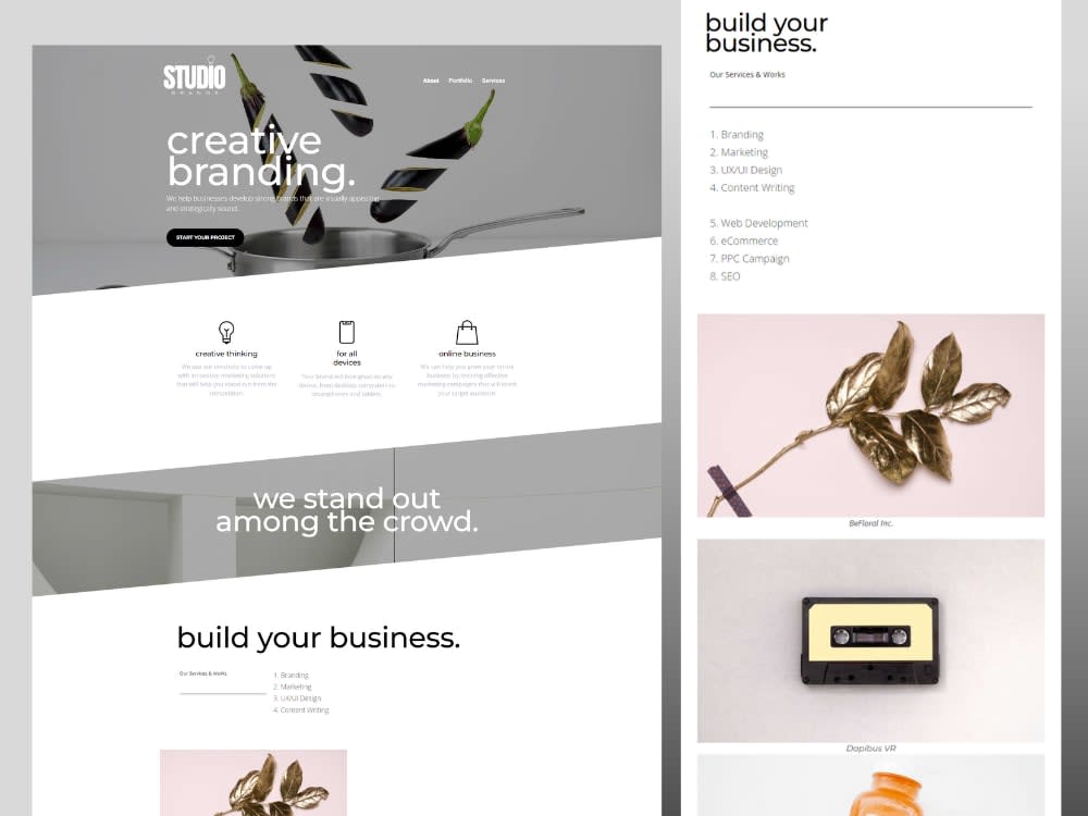 A modern and mobile friendly WordPress website design | Upwork