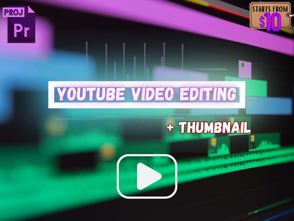 A Good Looking video editing + Thumbnail design Upwork