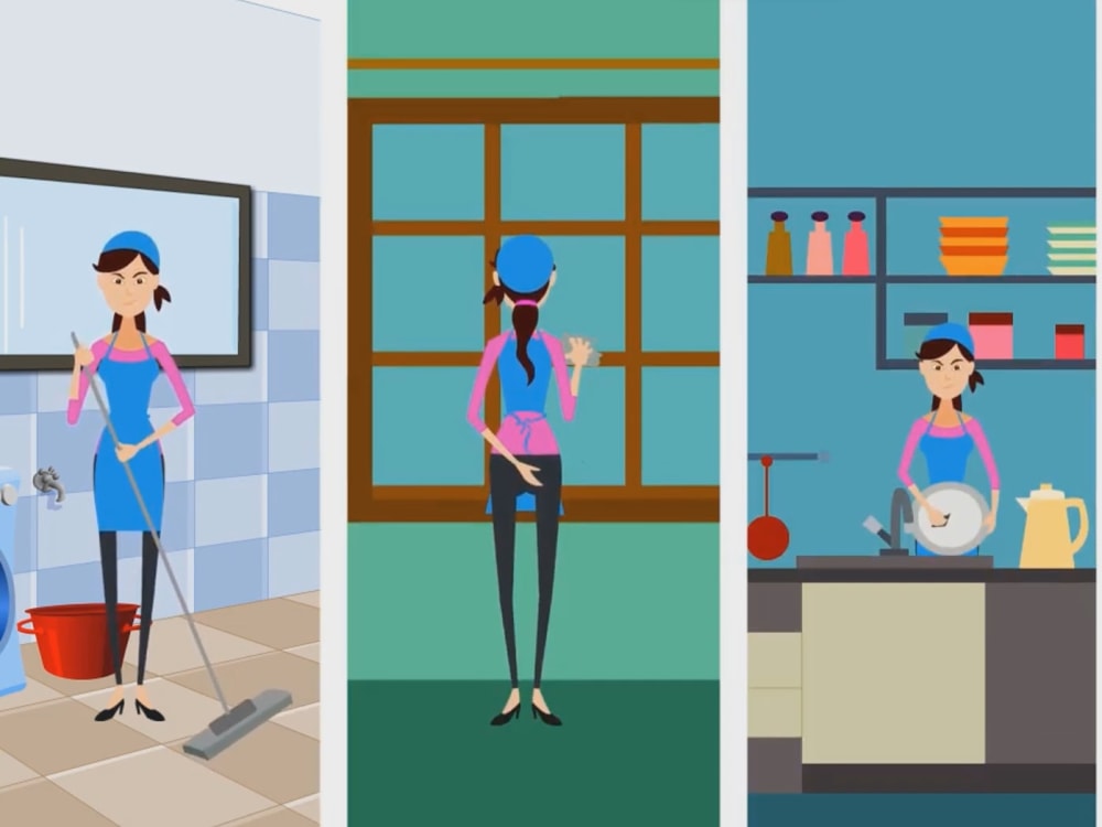 A Home cleaning, Office Cleaning, housekeeping, maid service video ads