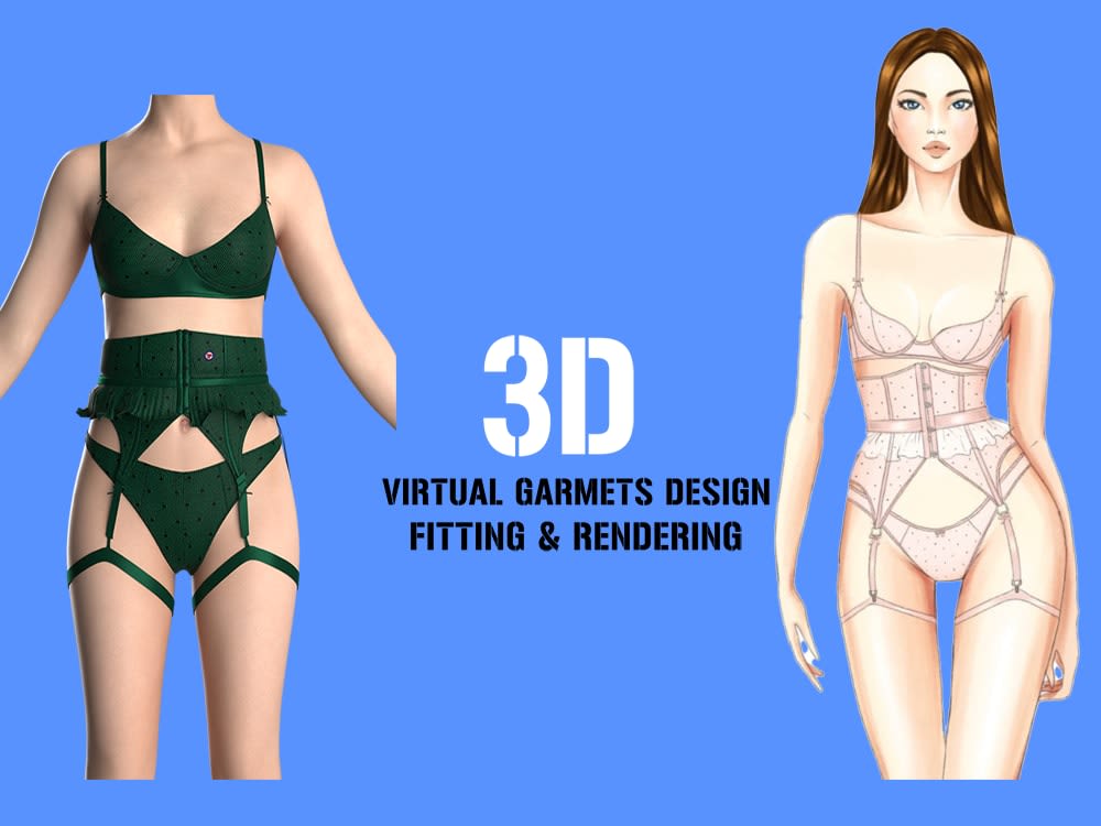 Design unique activewear and sportswear sewing patterns with 3d fitting by  Pattern_tech