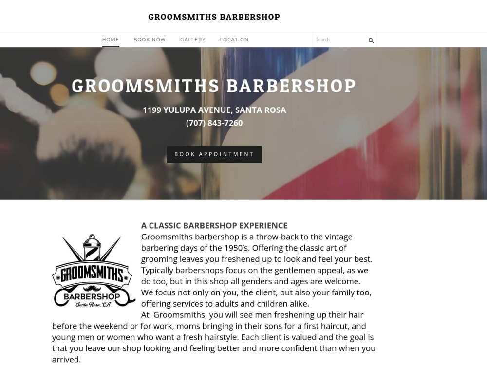 Groomsmiths Barbershop In Santa Rosa CA