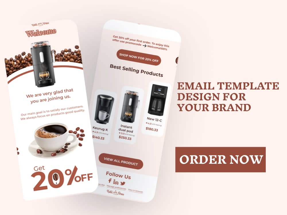 A responsive HTML email template from your PSD/PDF/PNG/JPG | Upwork