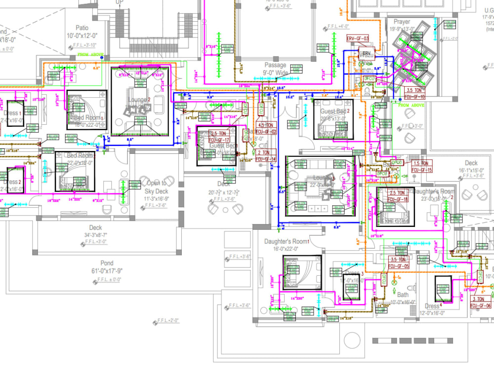 A complete HVAC Design HAP Cal. based on ASHRAE Std. Upwork
