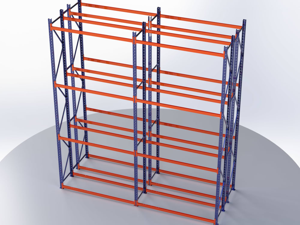 Adjustable Warehouse Rack Designed for safe loading. Upwork