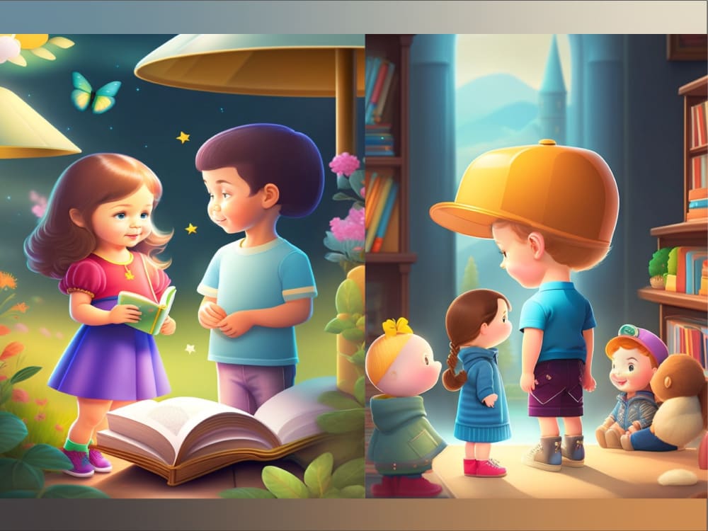 Draw exceptional children's book AI illustration Upwork