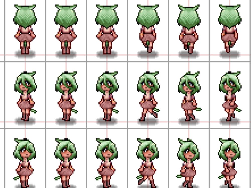 2d pixel art sprite sheet for your video game | Upwork