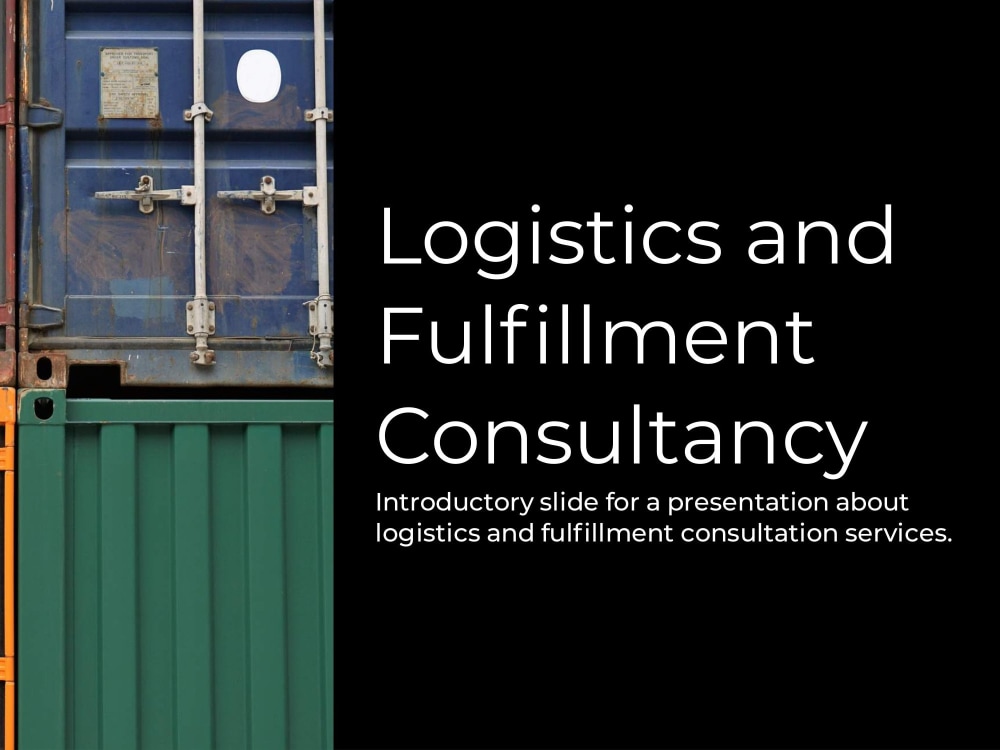 Logistics and Fulfillment Consultancy Upwork