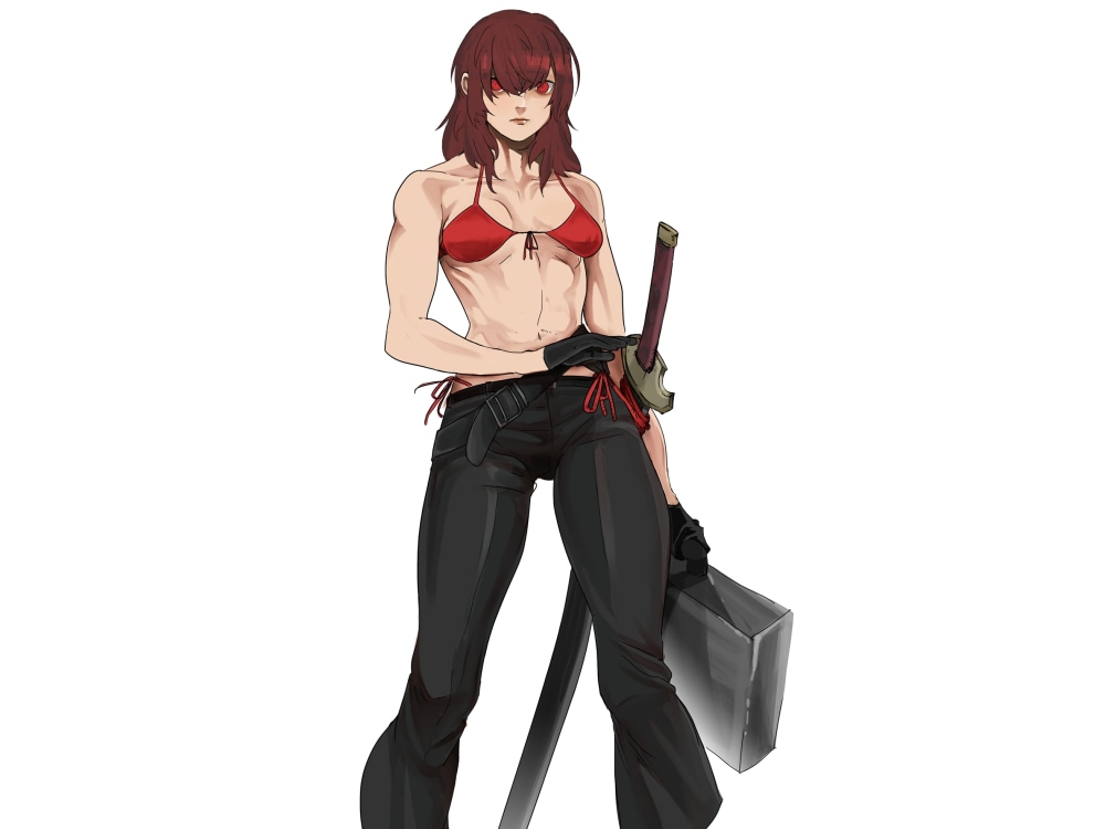 Custom Detailed dark anime characters Art Commission