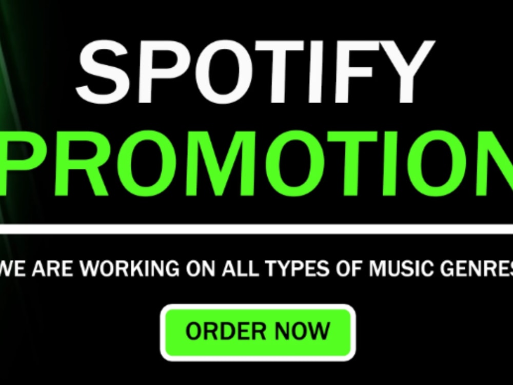 Spotify promotion Spotify followers to increase your monthly listeners