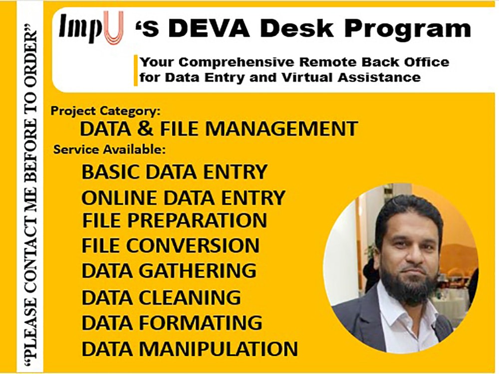 Rid of Data Entry and File Management Hassle Upwork
