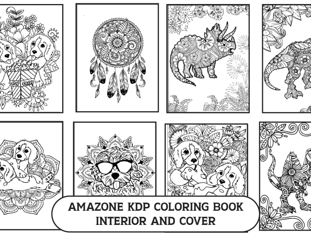100 Flowers Dragon Coloring Book Adults Graphic by KDP PRO DESIGN