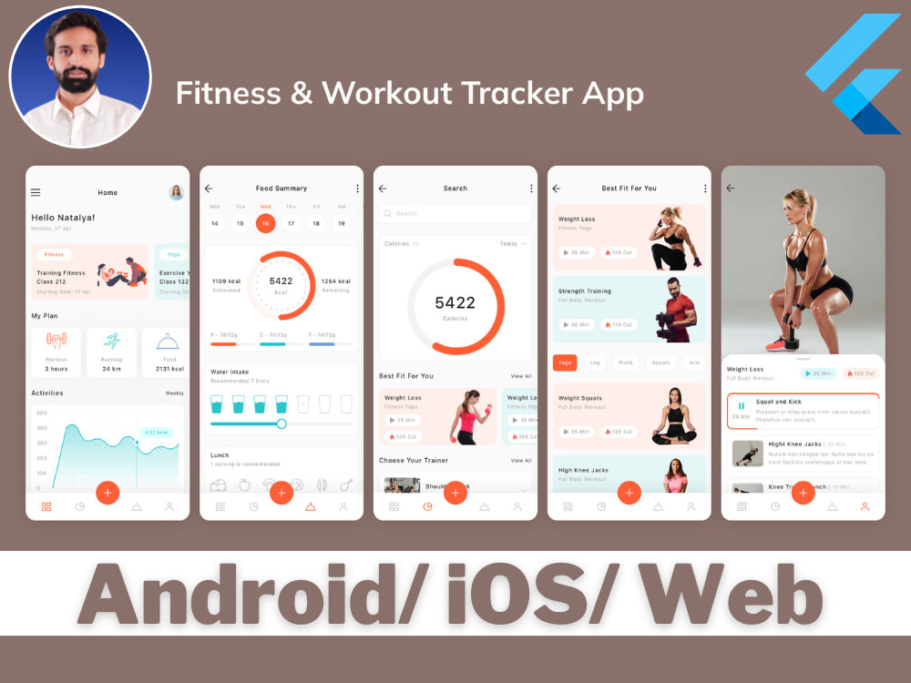 Health and Fitness App | Flutter | Android & IOS | Gym | AI | Custom ...