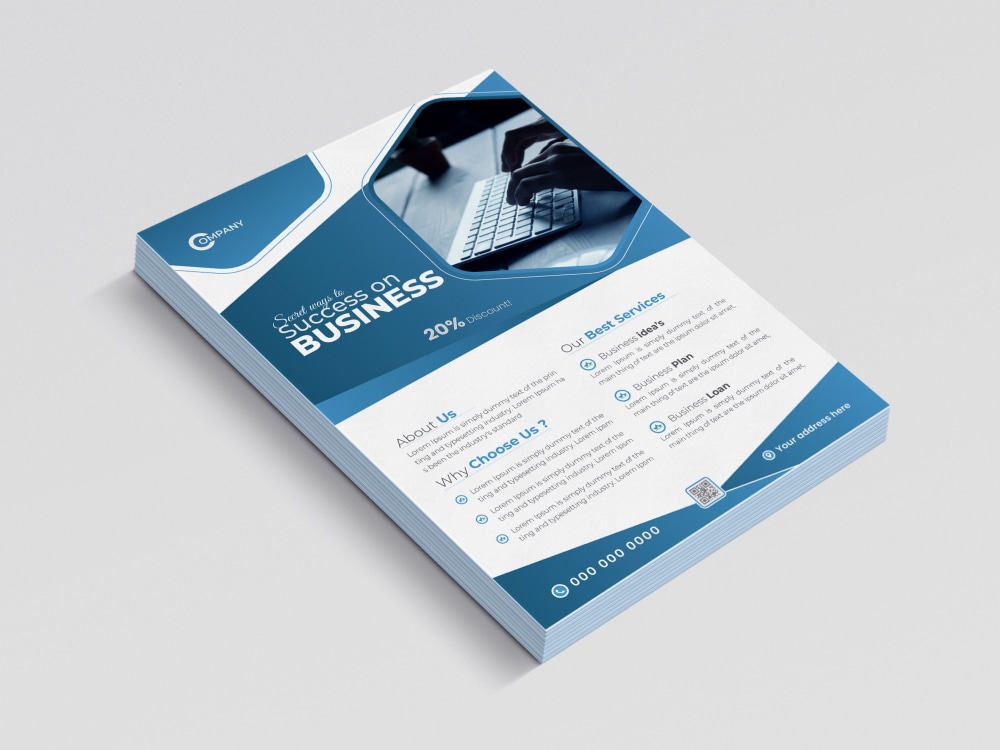 Professional business flyer, event, onesheet, door hanger, design Upwork