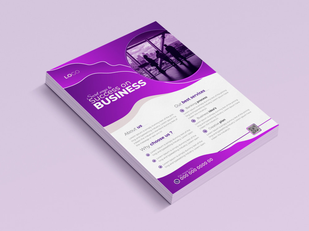 Professional business flyer, event, onesheet, door hanger, design Upwork