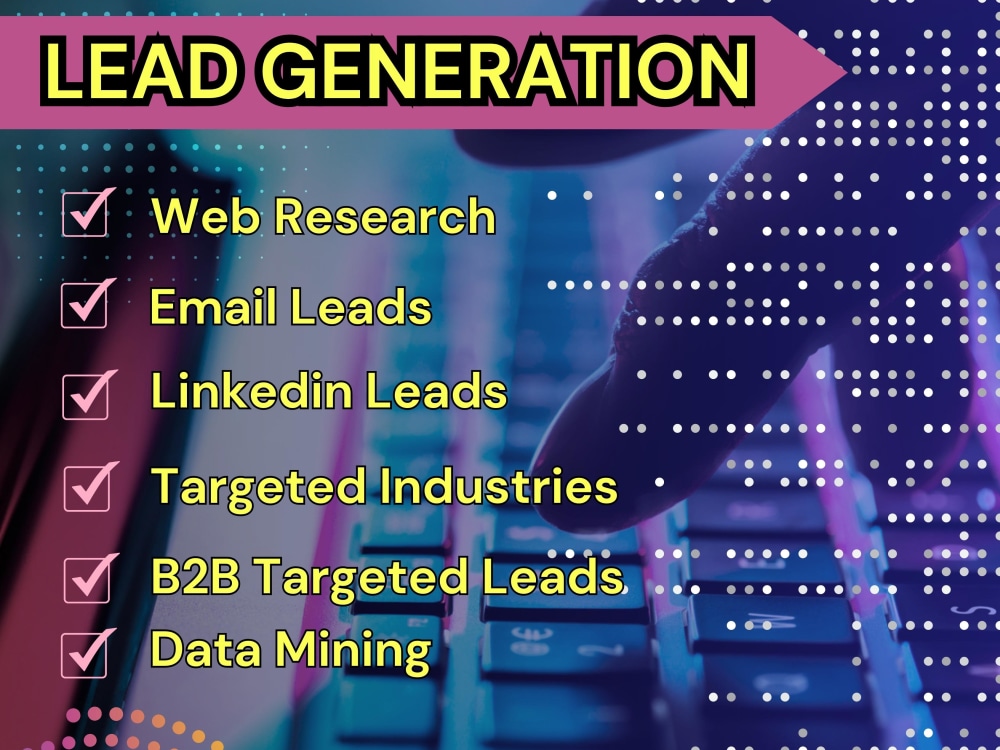 Lead Generation data entry and data mining Upwork