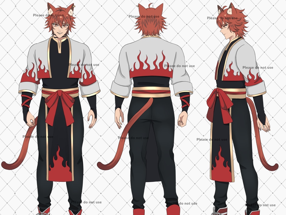 Draw cool character sheet and design concept in anime style by Pastamachine  | Fiverr