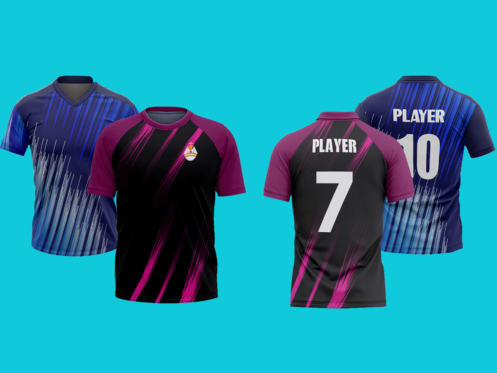 Create custom jersey designs for football sports soccer, and esports jersey