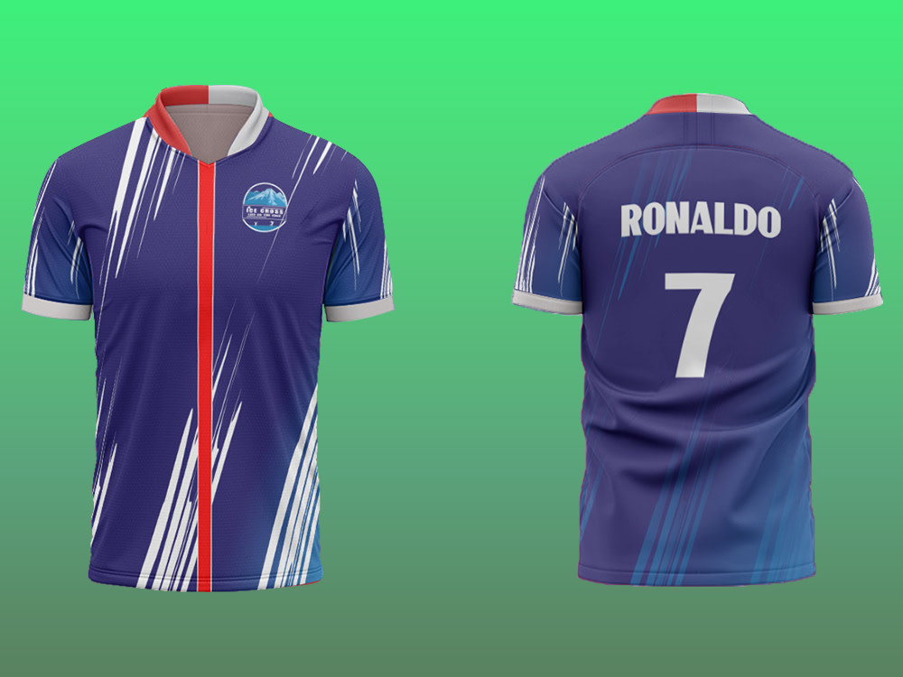 Create custom jersey designs for football sports soccer, and esports