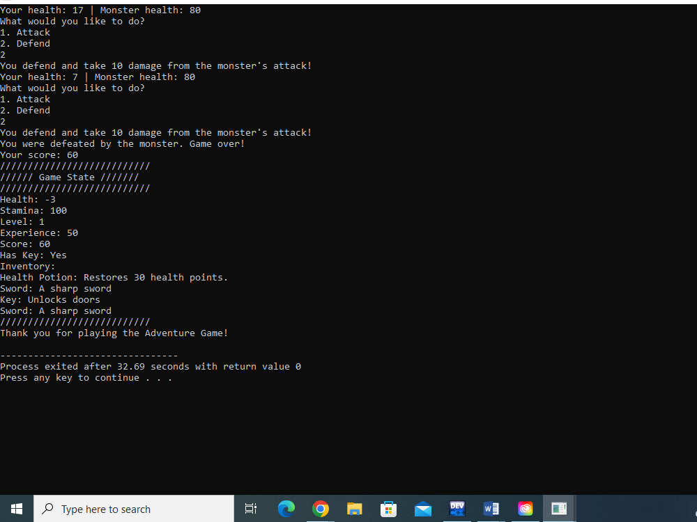 A C++ Text-based Adventure Game | Upwork
