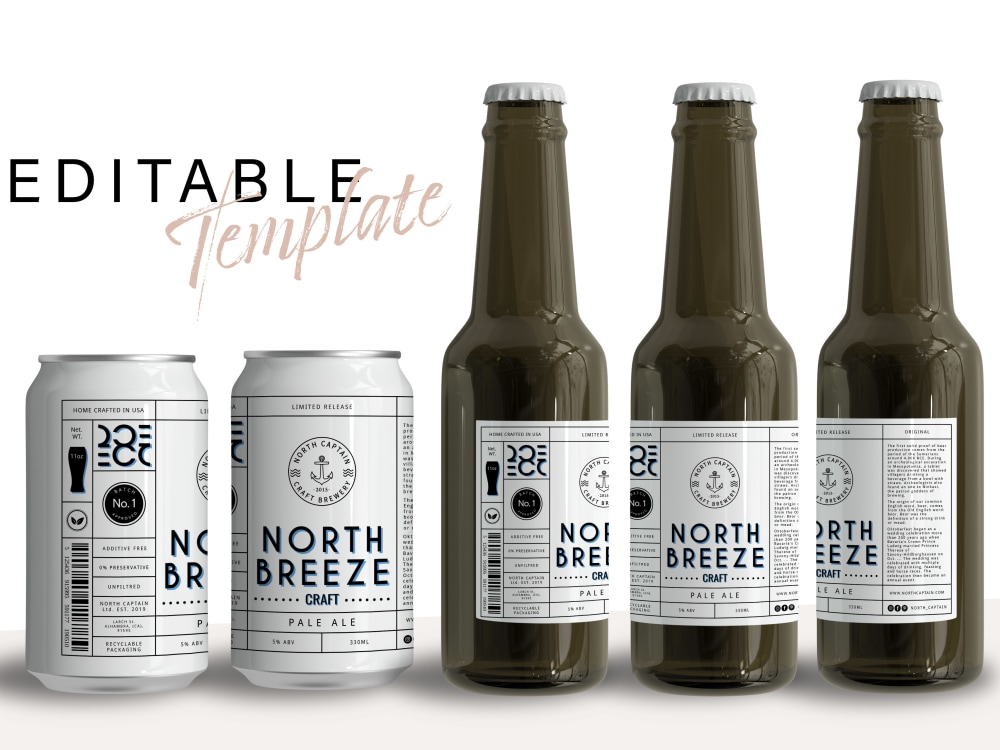 Editable Juice Bottle Label Template, Printable Clear Juice Bottle