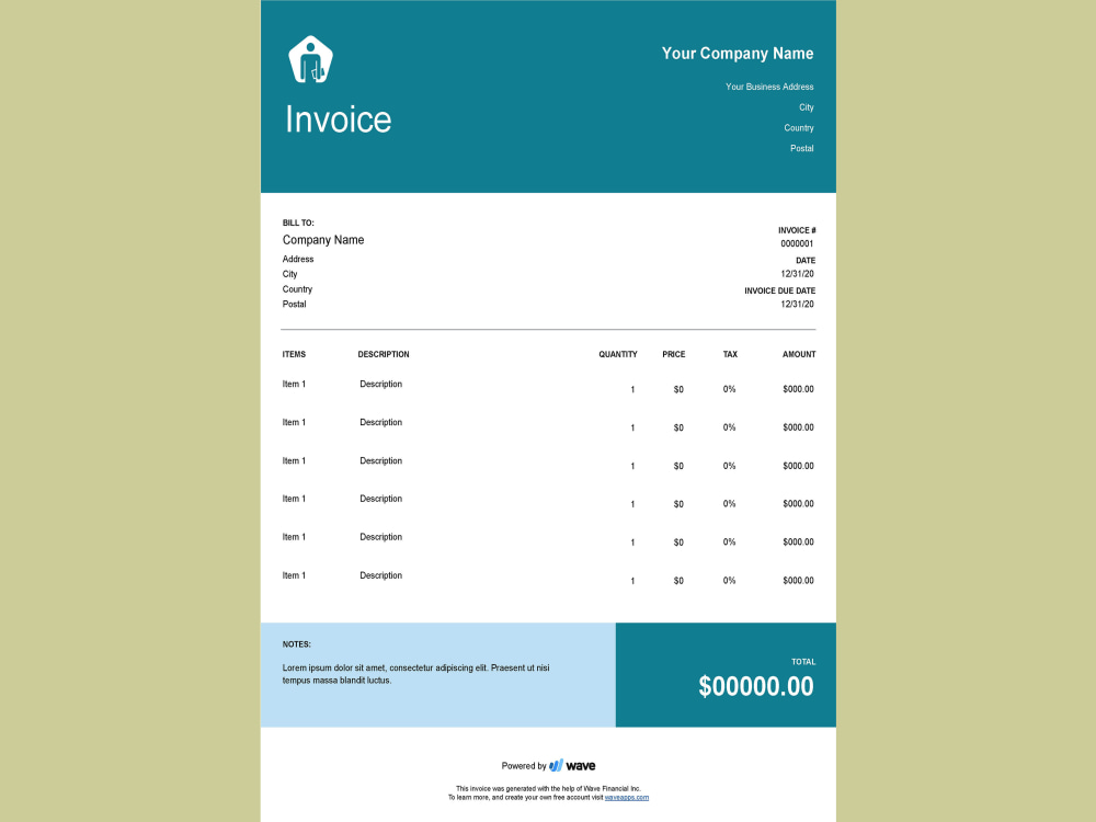 An HTML invoice template developed. | Upwork