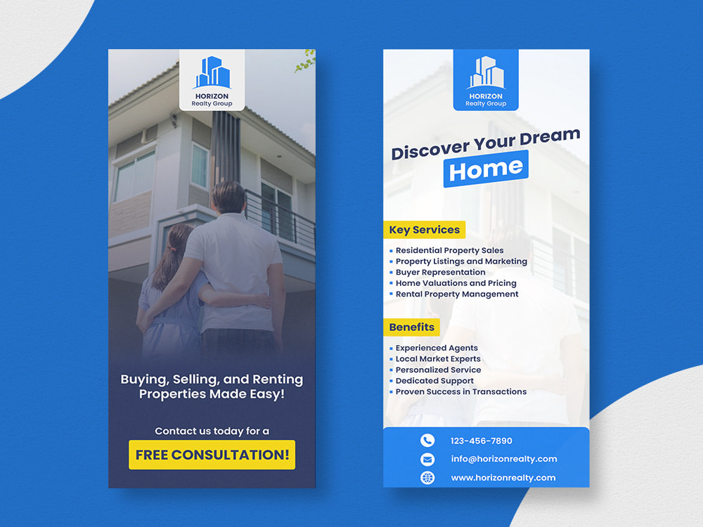 Professional Door hanger, Rack Card, Marketing flyer, DL flyer Upwork
