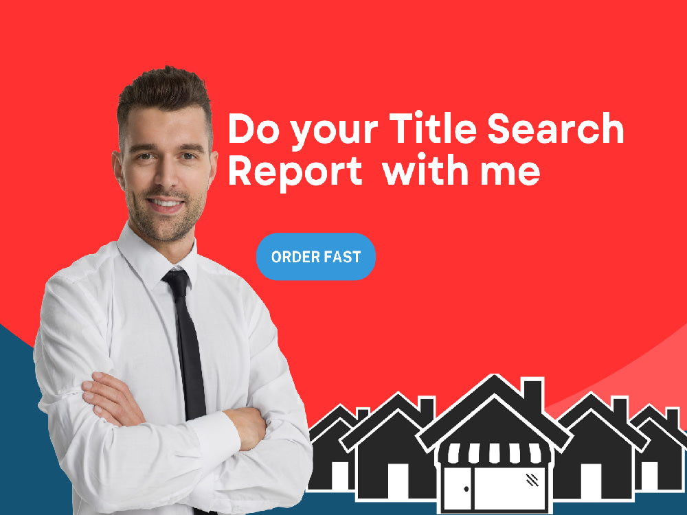 Property title search, chain of title report, open liens & tax report ...